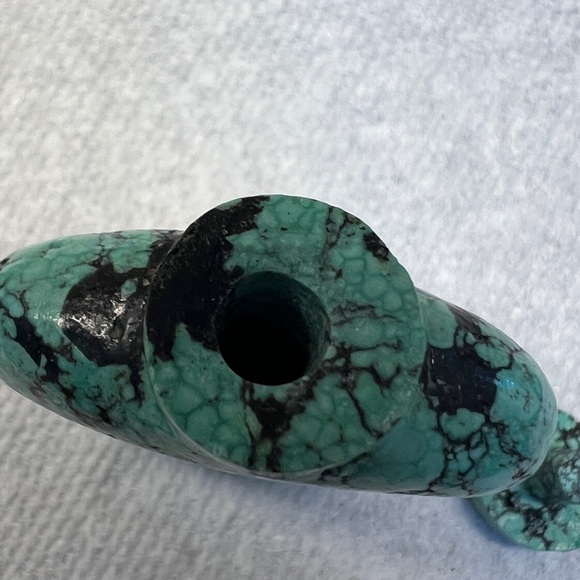 Antique Turquoise snuff bottle. Beautiful color photos don’t capture! - Picture 8 of 9